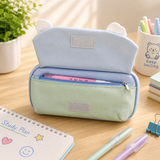 Cute Cat Pencil Case for Kids – Large Capacity Stationery Organizer with 3D Cat Design, Zipper School Pencil Pouch for Girls and Boys