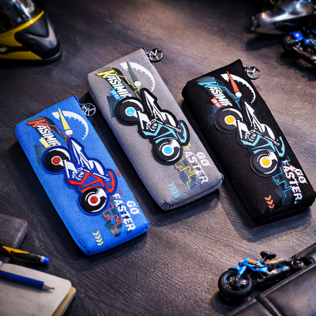 Motorcycle DesignPencil Case/pouch, with Zipper Closure