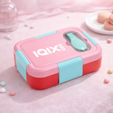 Leakproof Stainless Steel Bento Lunch Box with Built-in Cutlery | Insulated 3-Compartment Meal Box for Kids & Adults