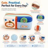 Cute Apple Pencil Case for Kids – Large Capacity Multi-Compartment Stationery Organizer with Zipper, School Pencil Pouch for Boys and Girls
