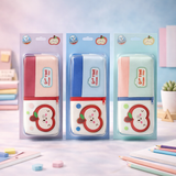 Cute Apple Pencil Case for Kids – Large Capacity Multi-Compartment Stationery Organizer with Zipper, School Pencil Pouch for Boys and Girls