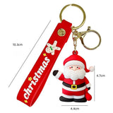 3D christmas Keychains, (pack of 4)