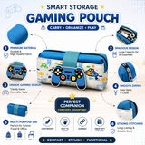 Gaming Controller Kids Pencil Pouch | Cute Cartoon Zipper Pen Case | Multi-Use Stationery Organizer for School