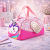 Cute Travel Duffle Bag | Cartoon Weekender Bag with Handle | Lightweight Storage Bag for School & Trips
