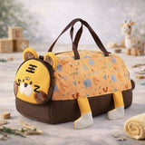 Cute Animal Kids Travel Duffle Bag | Large Capacity Cartoon Weekender Bag | Lightweight Storage Bag for School & Trips