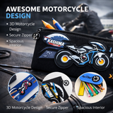 Motorcycle DesignPencil Case/pouch, with Zipper Closure