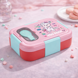 Leakproof Stainless Steel Bento Lunch Box with Built-in Cutlery | Insulated 3-Compartment Meal Box for Kids & Adults