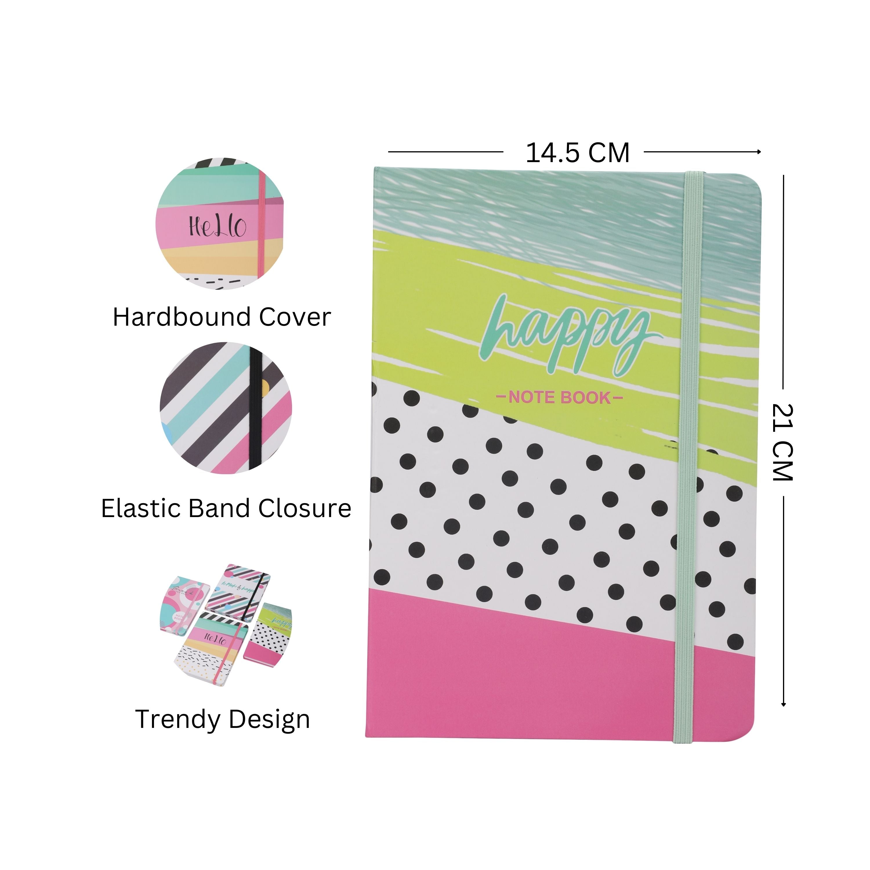 Premium hardbound NoteBook with Elastic band