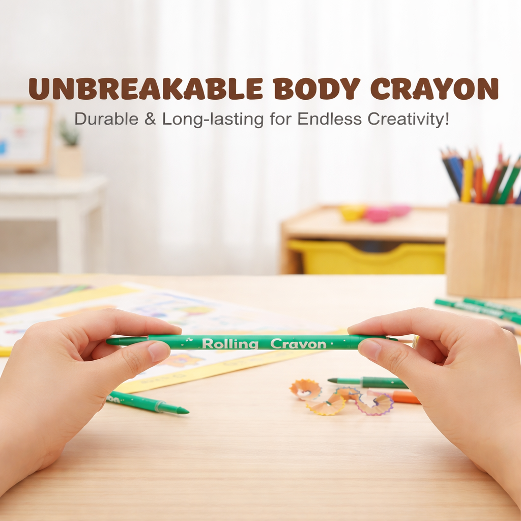 Twist crayons24 shades with premium hard box