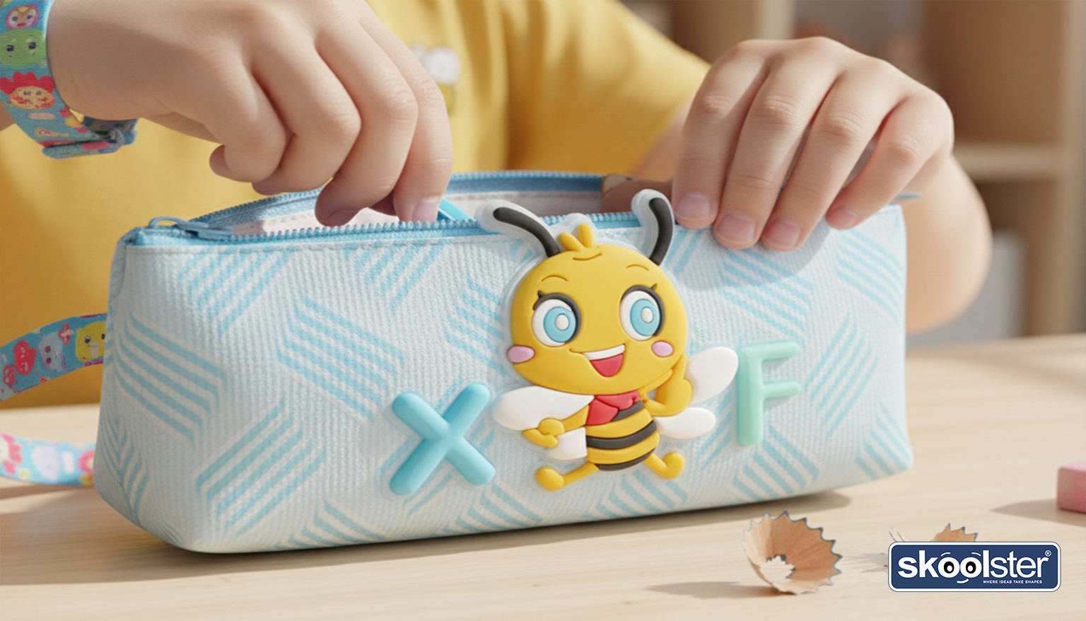 Pencil Case/Pouch, with Zipper Closure