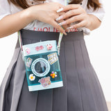 Cute Camera Shape Kids Water Bottle 450ml with Straw & Strap | Leakproof Sipper Bottle for School