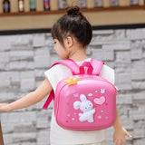 Cute 3D Bunny Kids Mini Backpack with Crown Design | Lightweight School Bag