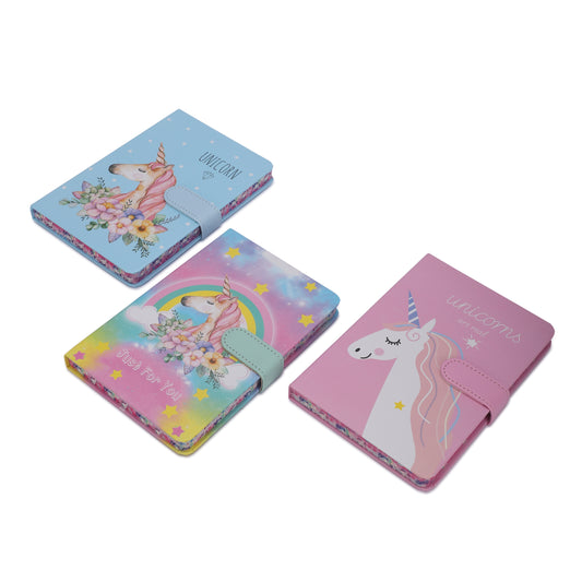 Premium Buckle Notebook A5 Unicorn