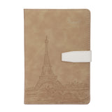 Premium Buckle Notebook A5 with Eiffel Tower cover