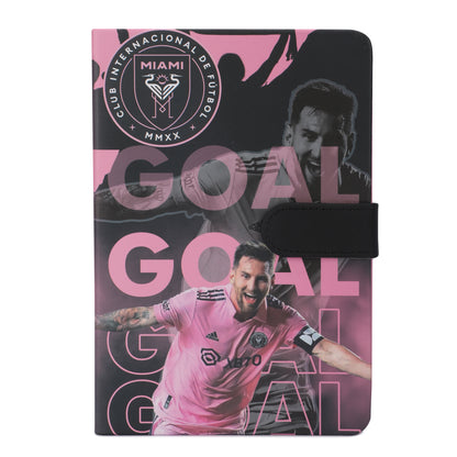 Premium Buckle Notebook A5  with Messi cover
