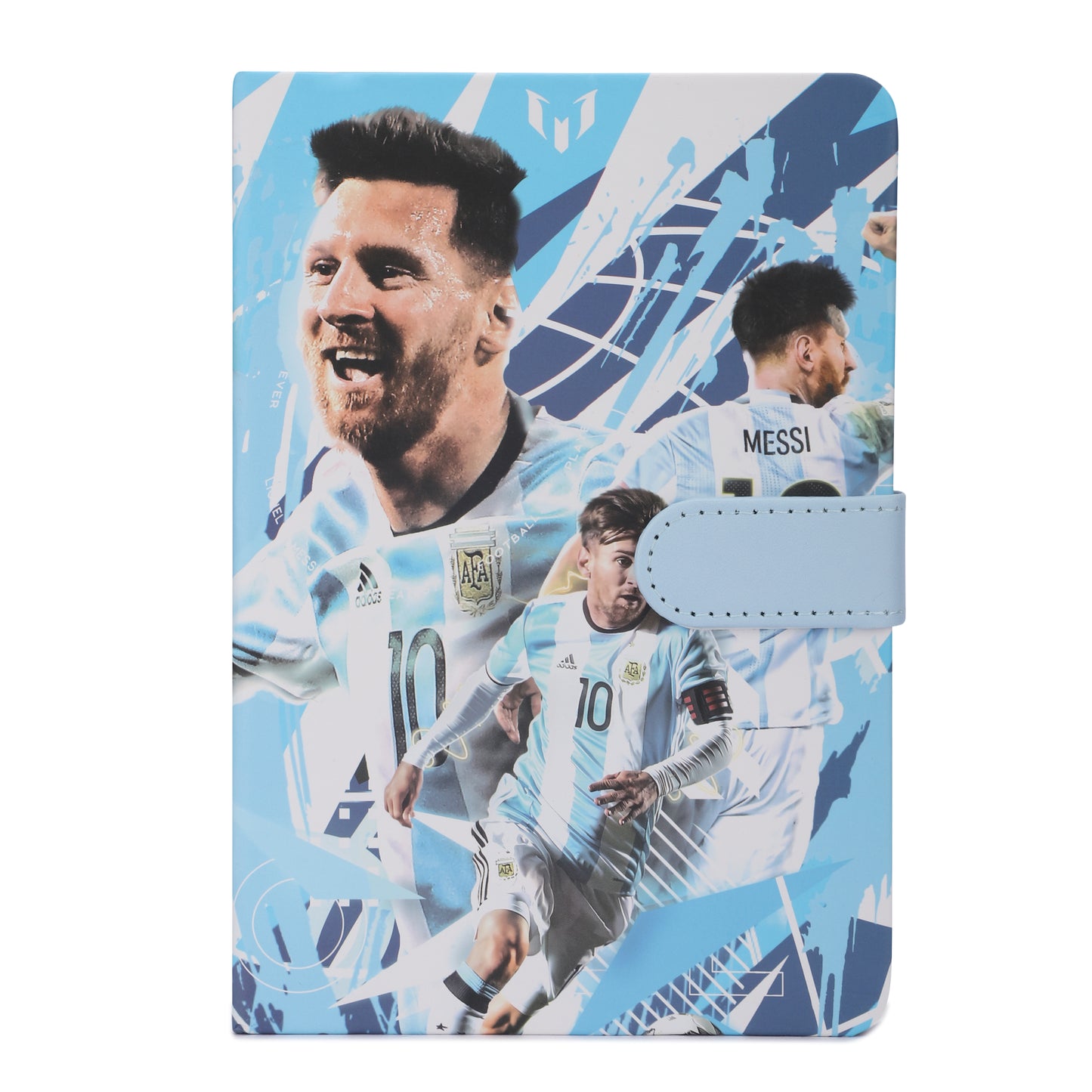 Premium Buckle Notebook A5  with Messi cover