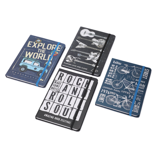 Premium hardbound Notebook A5 with Elastic band