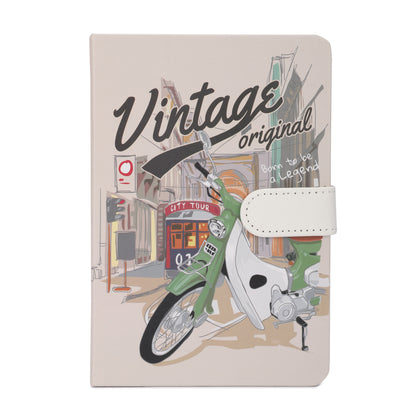 Premium Buckle Notebook A5  for travel enthusiast