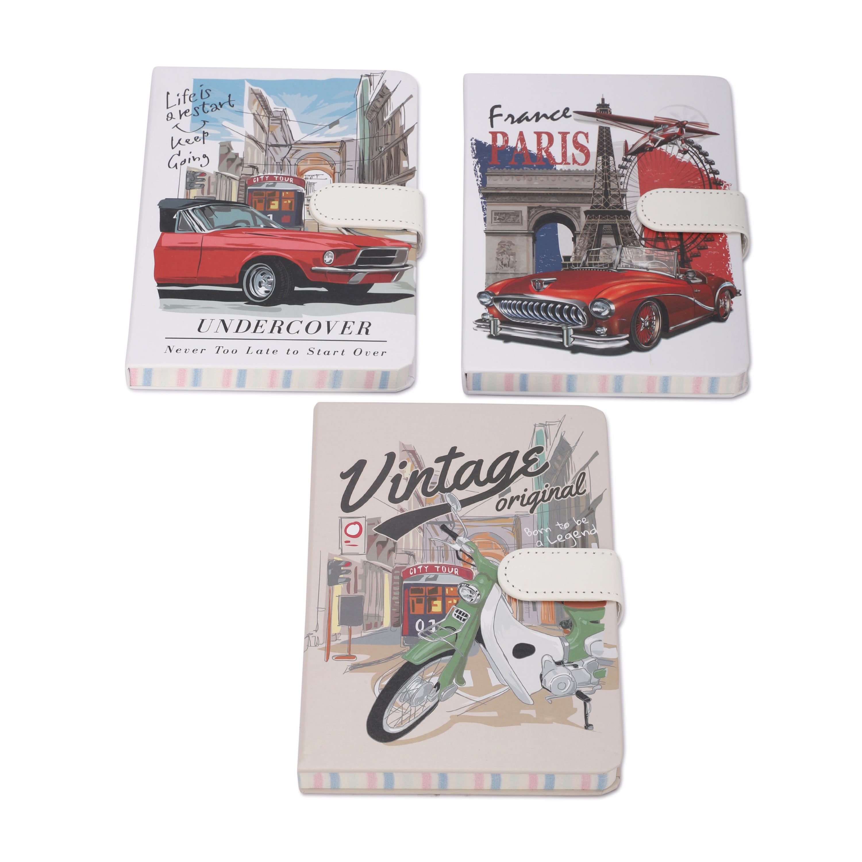 Premium Buckle Notebook A5for travel enthusiast