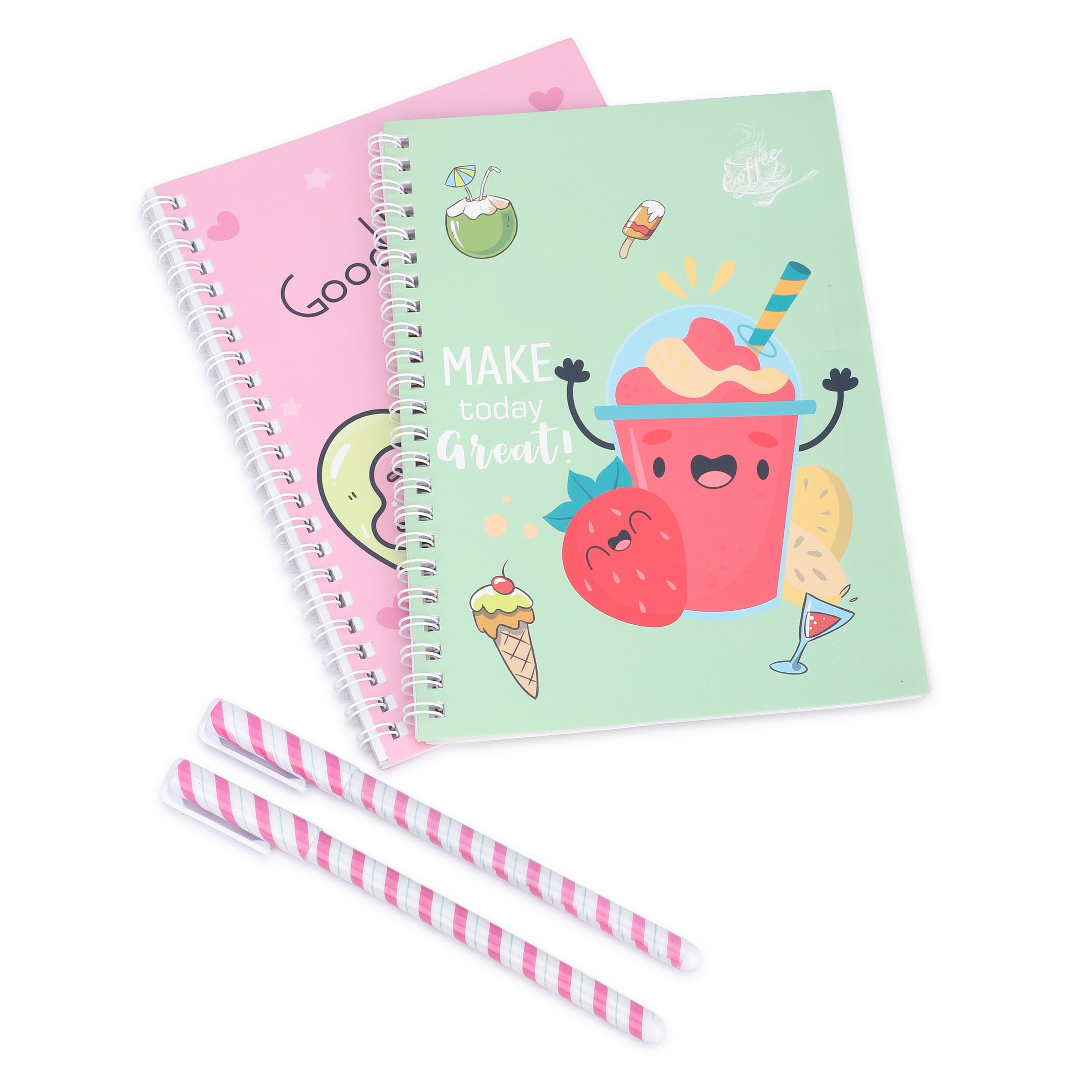 Premium Spiral Diaries with Matching Pens ( Set of 2 assorted)