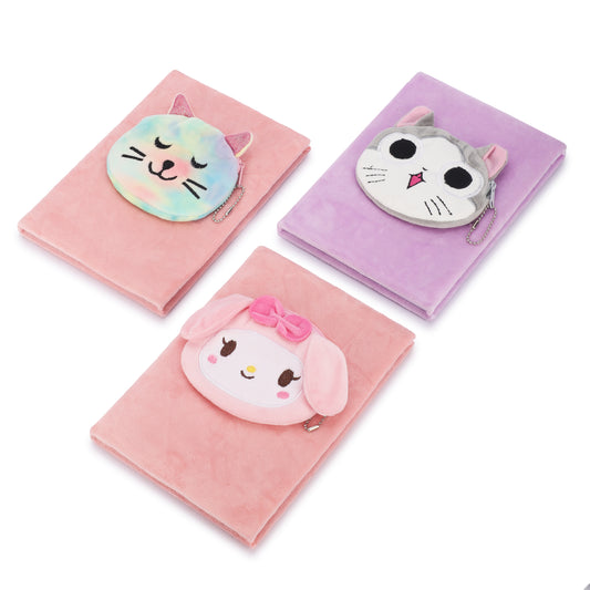 Fur Note Book A5  with Front pocket