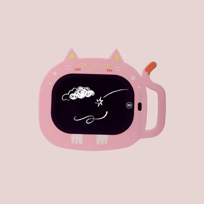 LCD writing tablet with stylus pen Cat Shape