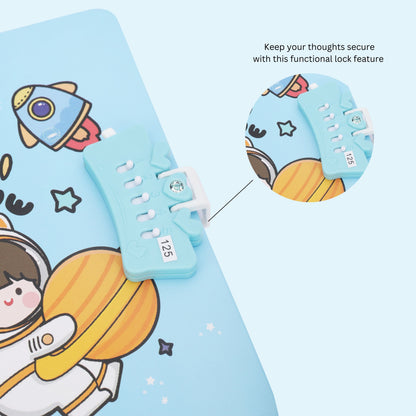 Number Lock Notebook A5 with pen