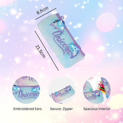 Premium Unicorn Furry Pencil Case/Pouch
