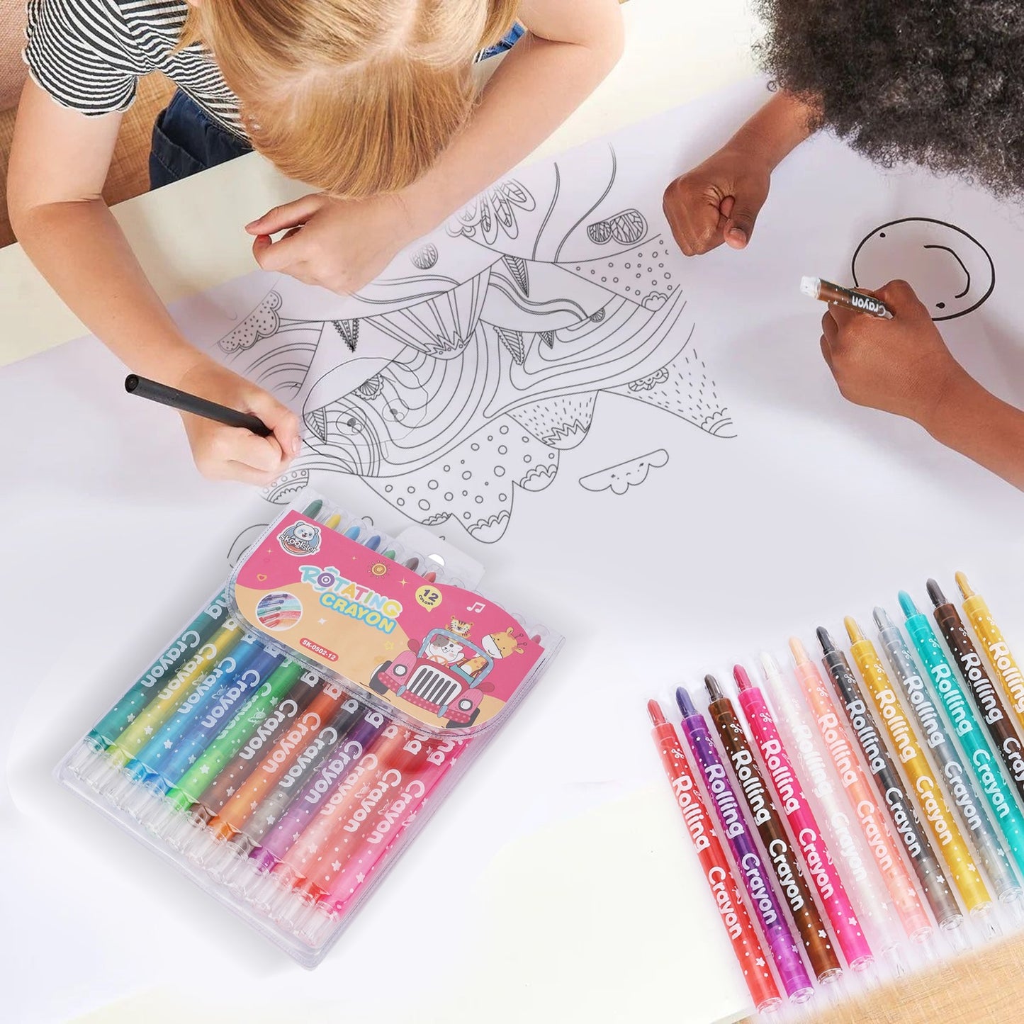 Twist crayons  12 shades