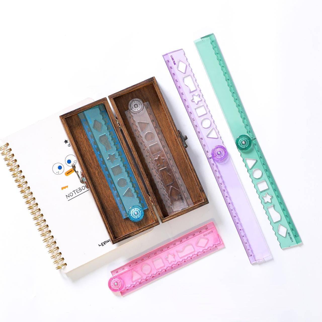Transparent Folding Scale, pack of 3