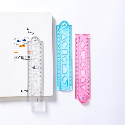 Transparent Folding Scale, pack of 3