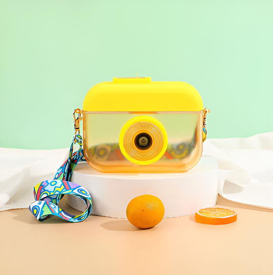 Camera Shaped Kid's Water Bottle – BPA-Free, Leak-Proof