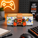 Gaming Controller Kids Pencil Pouch | Cute Cartoon Zipper Pen Case | Multi-Use Stationery Organizer for School