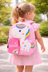 Cute Giraffe Kids Backpack | Cartoon Animal School Bag for Toddlers | Lightweight Preschool & Travel Bag