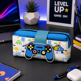 Gaming Controller Kids Pencil Pouch | Cute Cartoon Zipper Pen Case | Multi-Use Stationery Organizer for School