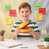 3D Burger Design Sticky Notes Pad for Kids |Creative School & Office Stationery Gift (Pack of 2)