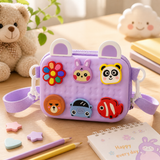 Cute Kids Storage bag with Adjustable Strap | Waterproof Multi-Use Organizer Bag | Compact Travel & School Case