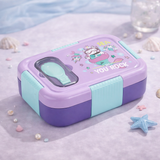 Leakproof Stainless Steel Bento Lunch Box with Built-in Cutlery | Insulated 3-Compartment Meal Box for Kids & Adults