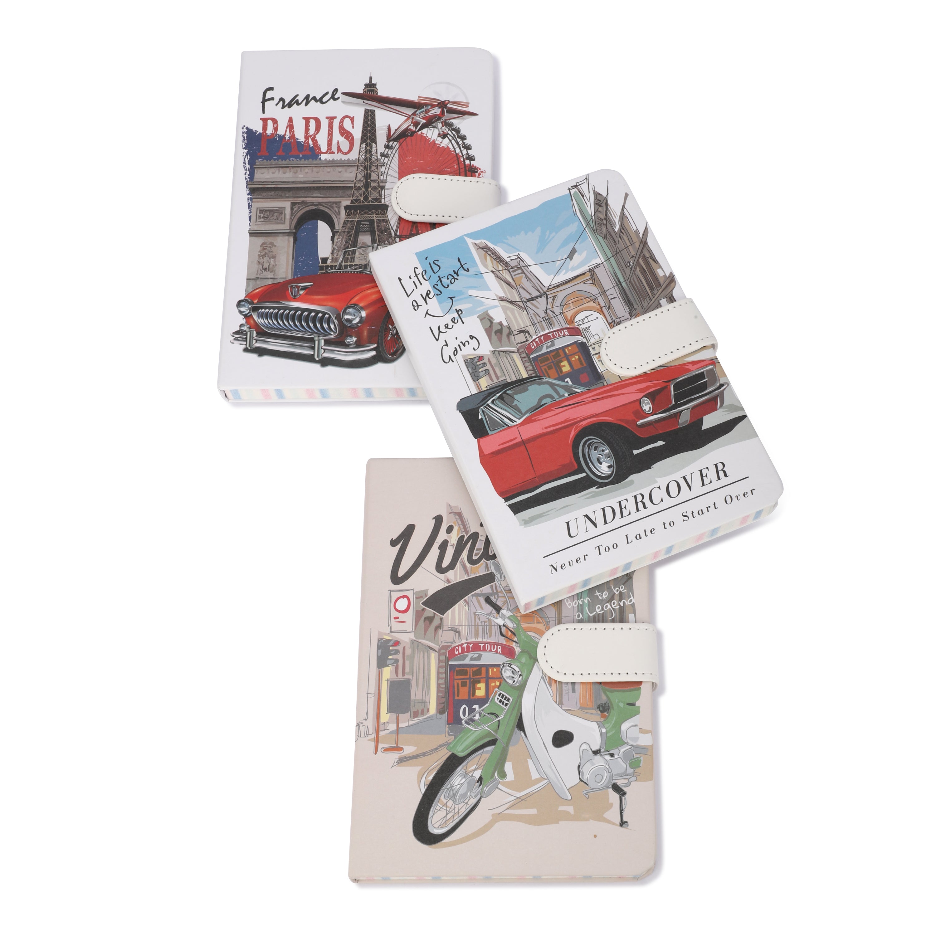 Premium Buckle Notebook A5for travel enthusiast