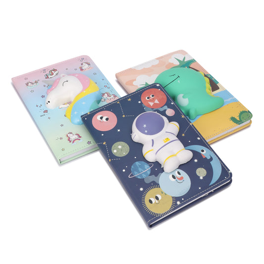 Premium 3D Squishy Character Notebook A5