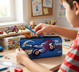Motorcycle DesignPencil Case/pouch, with Zipper Closure