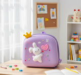 Cute 3D Bunny Kids Mini Backpack with Crown Design | Lightweight School Bag